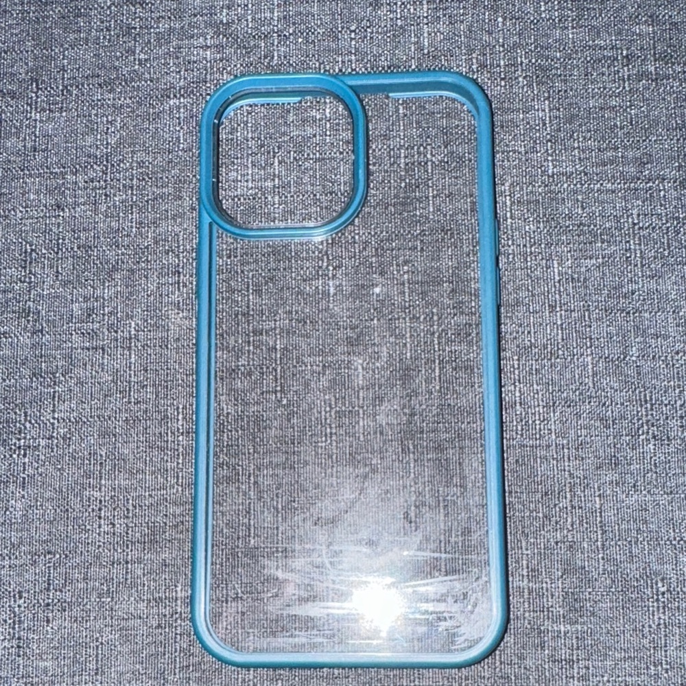 OtterBox Clear Case with Blue Trim